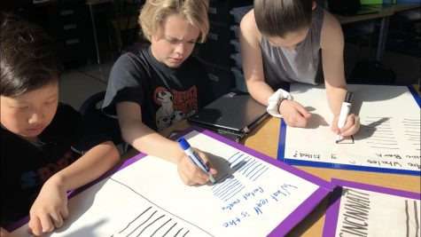 Fourth graders write