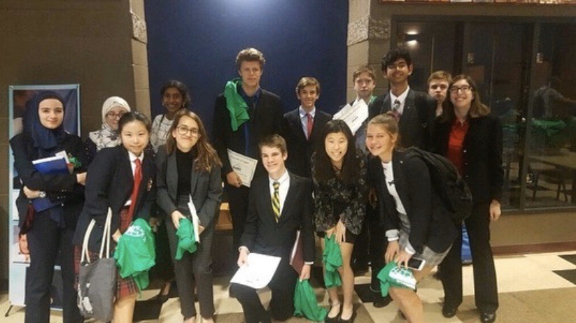 MUN. Model UN students attend their first conference of the year, at Wyoming High School. According to freshman Emma Chi, the experience was valuable [and] helped me discover a new hobby.