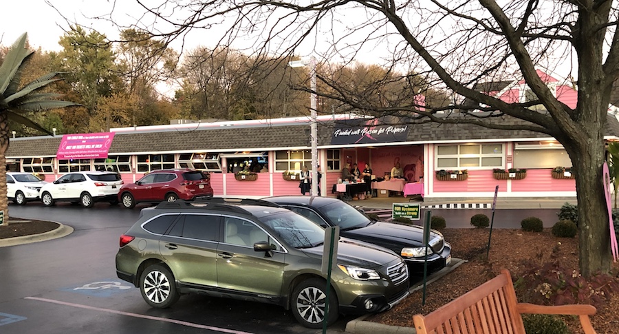 Local business thinks pink for October