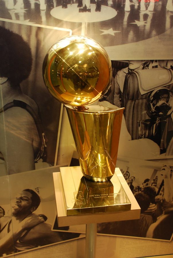The Larry O’Brien NBA Championship Trophy.