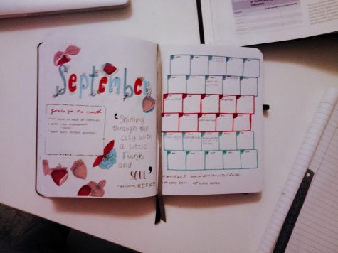 VIRTUAL LEARNING. Being organized for virtual learning. Bullet journaling is an easy, handwritten way to plan your daily and weekly schedules. With multiple distractions easily available and more need for time management as ever, it is important to stay organized while being productive, which can be achieved through a planning system. “I use a planner because it helps me keep track of of my due dates...it is also easier for my brain to comprehend things that way,” said Aliya Omorova, 12.