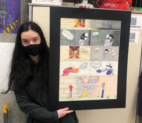 COVID CULTURE. Atara Zmora, 12, pictured above, is investigating a concept unique to 2020-2021: the ways the pandemic has affected interactions with others and personal mood. 