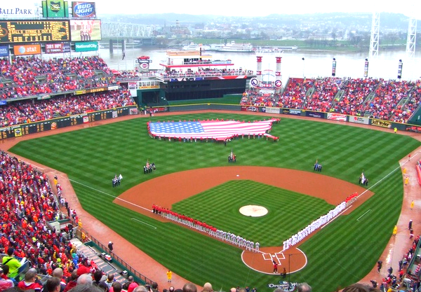 As opening day gets underway, the Cincinnati Reds play the St. Louis Cardinals at home and get set for the long season ahead. With the division being up for grabs this year, the Reds look to build off of last year and achieve the ultimate goal of the World Series Championship. 
Photo courtesy of Creative Commons