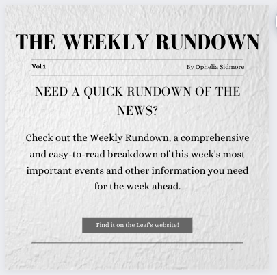 The Weekly Rundown
