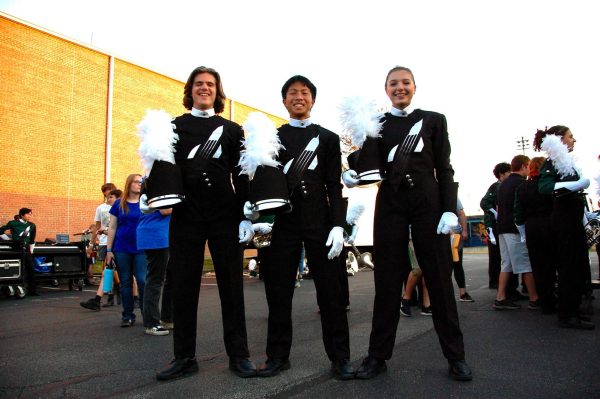 3 members of marching band