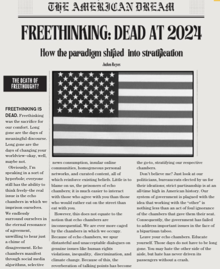 Freethinking: Dead at 2024