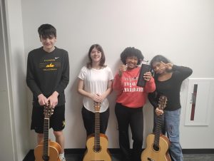 From left to right: Zach Rentschler, August Schneider, Jaana Christian, Farzana Shaik