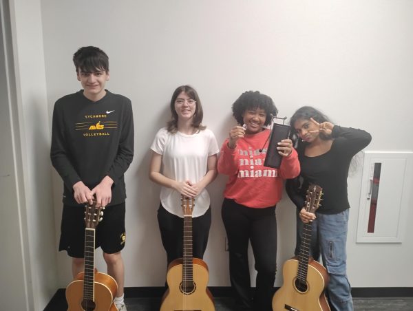 From left to right: Zach Rentschler, August Schneider, Jaana Christian, Farzana Shaik