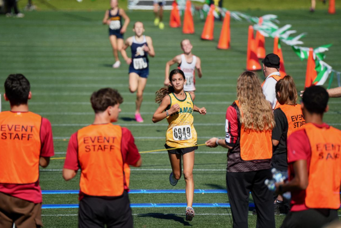 Hurst crosses the finish line
