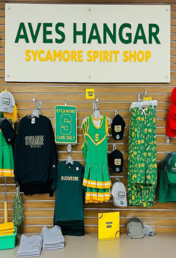 The Hangar offers a variety of items, ranging from hoodies to hats to athletic wear.