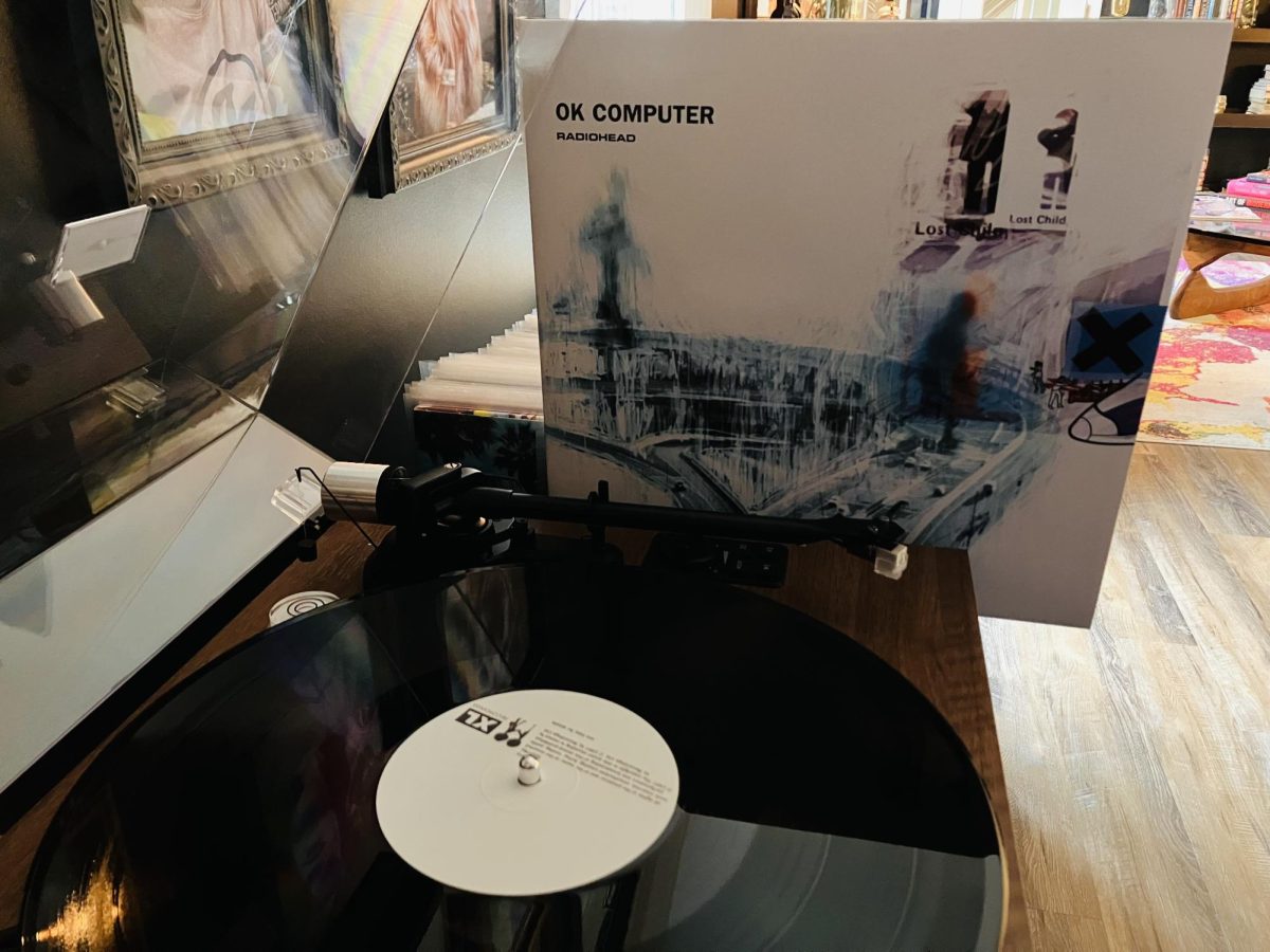 Jonathan Paguirigan, 12, includes Radiohead’s “OK Computer” (1997) in his vinyl collection.