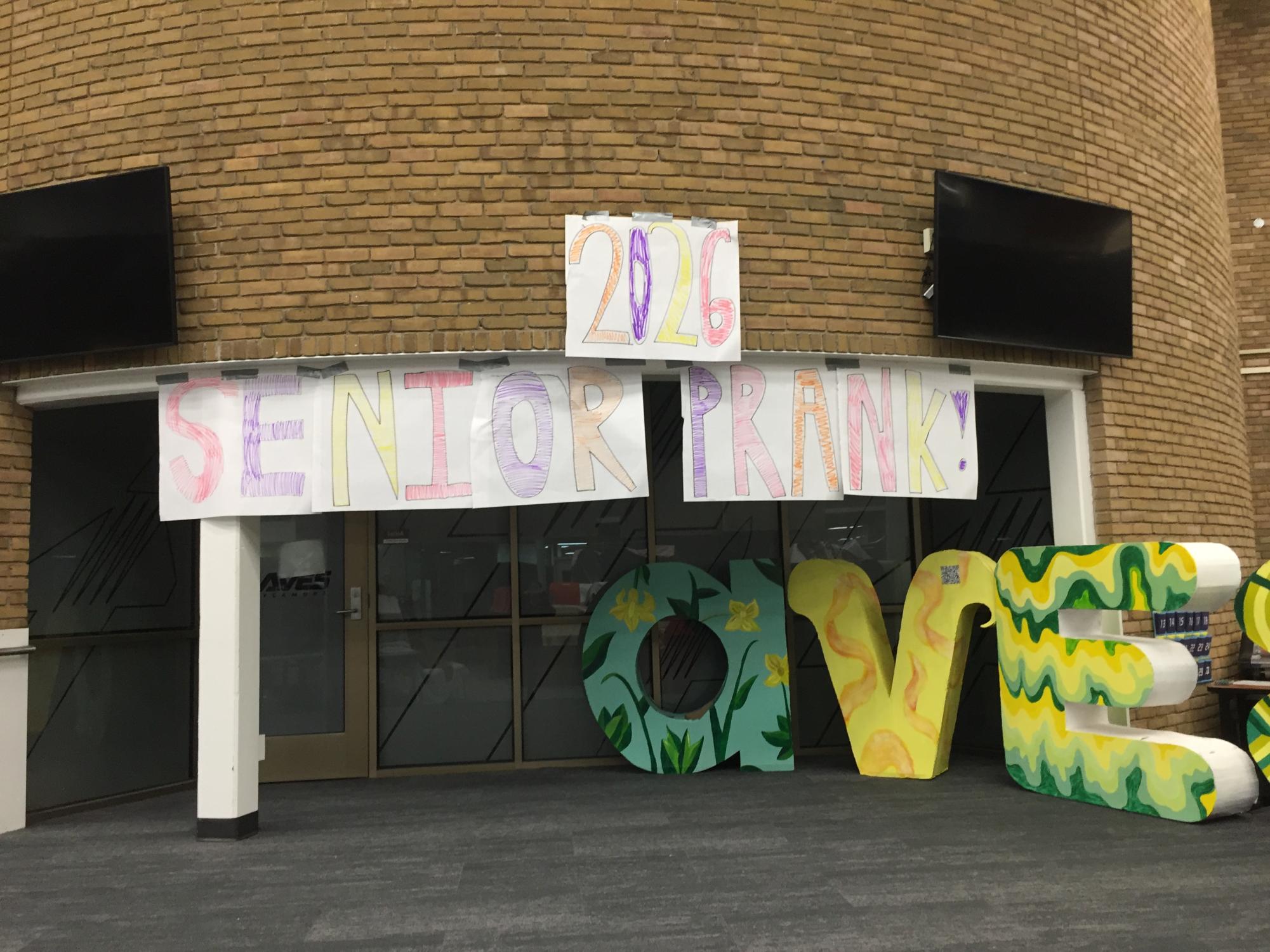 Senior prank 'fortifies' school