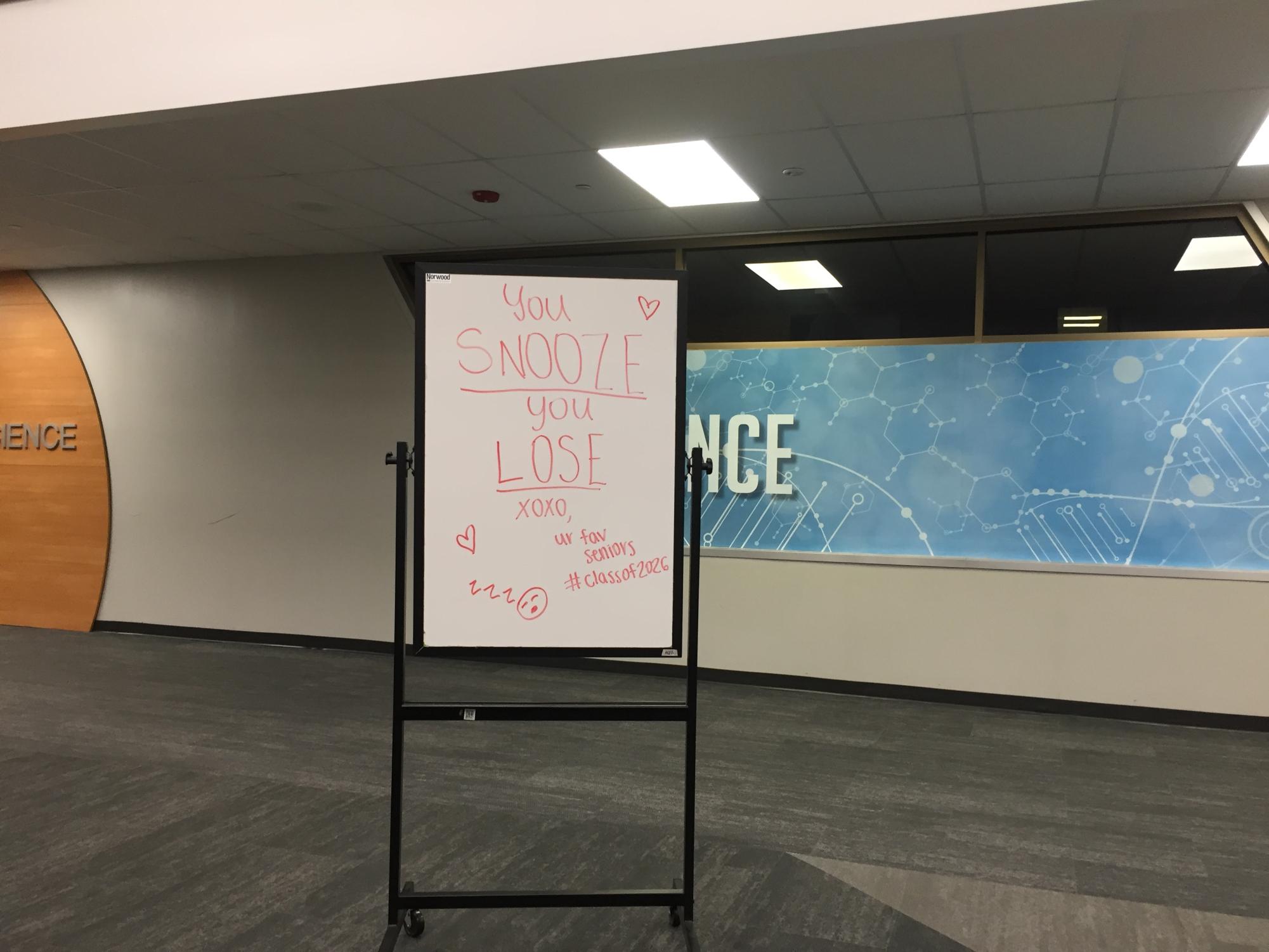 Senior prank 'fortifies' school